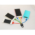 5 in 1 Multi Charge Cable with keytag